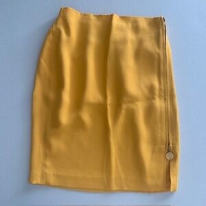 Vintage Cashe Skirt SM 90s Rayon Acetate Corporate Goth Dark Academia USA Made